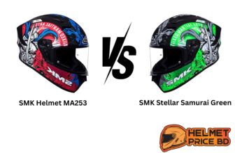 SMK MA253 vs Stellar Samurai Green Helmet